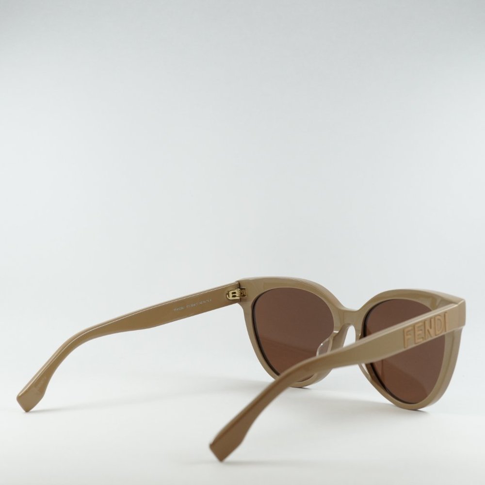💯 FENDI FE40008U 57J BROWN BEIGE SUNGLASSES , worn ones , like new - Picture 11 of 14